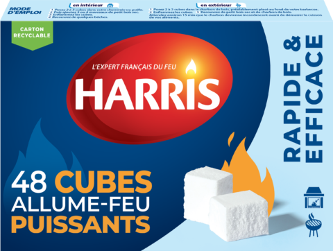 48 cubes allume-feu puissants