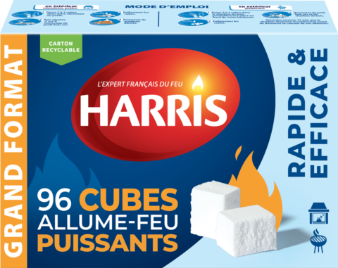 96 cubes allume-feu puissants