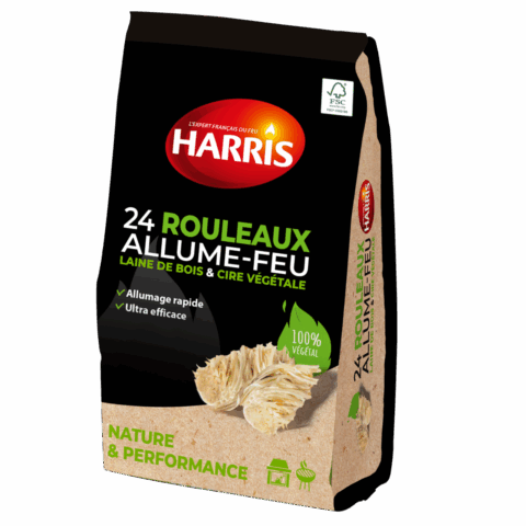 24 rouleaux allume-feu 100% naturels